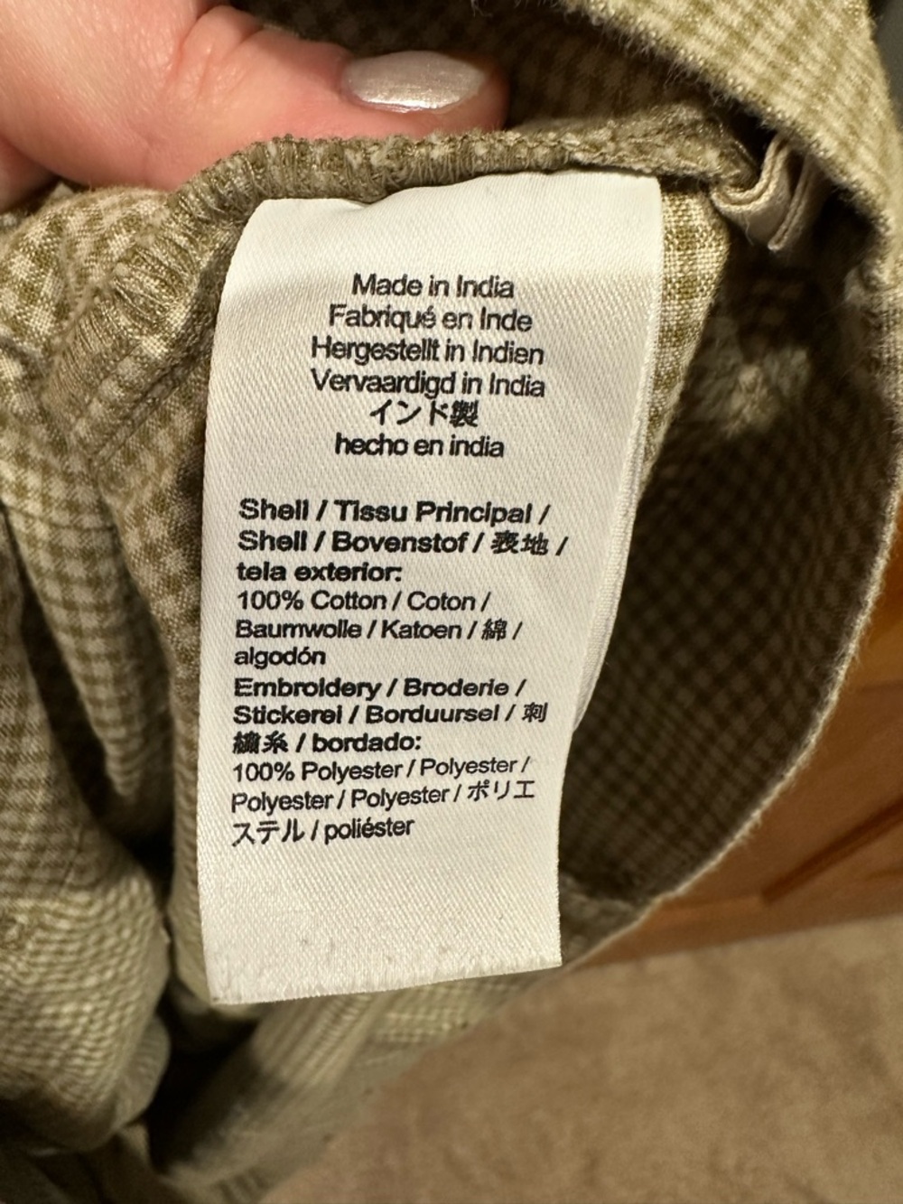 Madewell Olive Green Midi Dress with Embroidered Detail - Picture 6 of 11